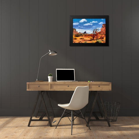 Monument Valley NP 7 Black Modern Wood Framed Art Print by Medeiros, Celito
