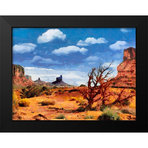 Monument Valley NP 7 Black Modern Wood Framed Art Print by Medeiros, Celito