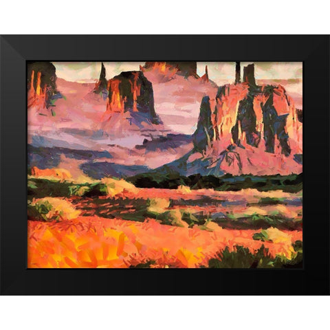 Monument Valley NP 8 Black Modern Wood Framed Art Print by Medeiros, Celito