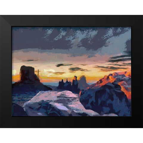 Monument Valley NP 12 Black Modern Wood Framed Art Print by Medeiros, Celito