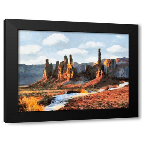 Monument Valley NP 13 Black Modern Wood Framed Art Print by Medeiros, Celito