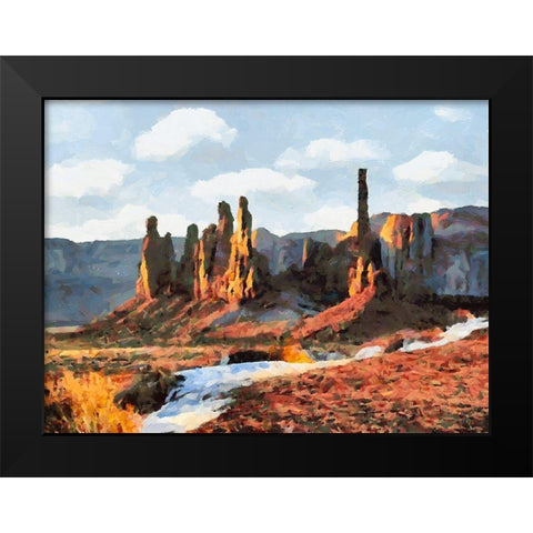 Monument Valley NP 13 Black Modern Wood Framed Art Print by Medeiros, Celito