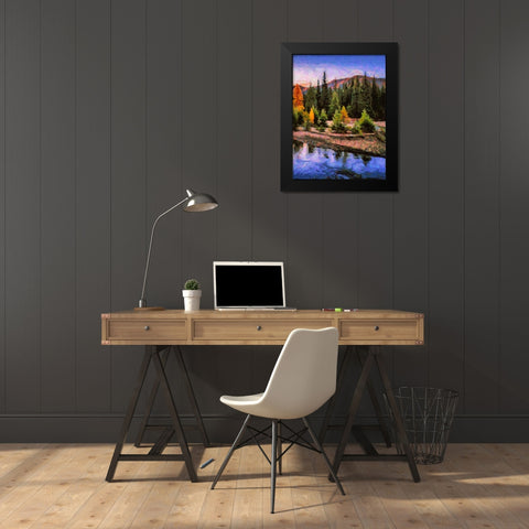 Great Yellowstone NP 1 Black Modern Wood Framed Art Print by Medeiros, Celito