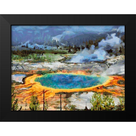 Great Yellowstone NP 6 Black Modern Wood Framed Art Print by Medeiros, Celito