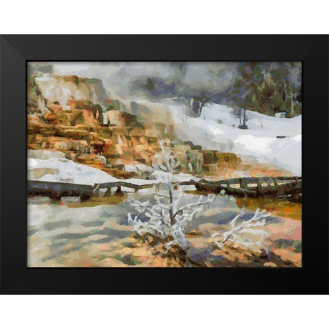 Great Yellowstone NP 7 Black Modern Wood Framed Art Print by Medeiros, Celito