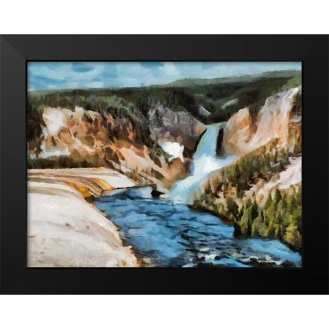 Great Yellowstone NP 9 Black Modern Wood Framed Art Print by Medeiros, Celito