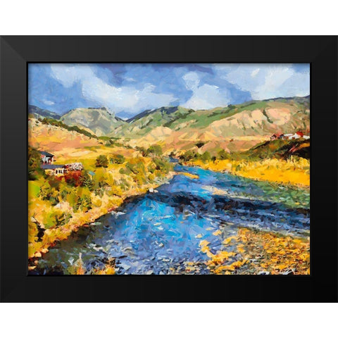 Great Yellowstone NP 11 Black Modern Wood Framed Art Print by Medeiros, Celito