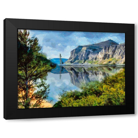 Great National Parks I Black Modern Wood Framed Art Print by Medeiros, Celito