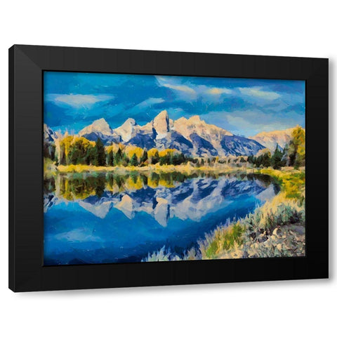 Great National Parks V Black Modern Wood Framed Art Print by Medeiros, Celito