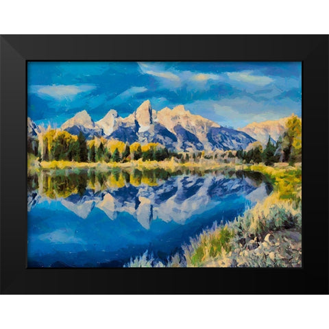 Great National Parks V Black Modern Wood Framed Art Print by Medeiros, Celito
