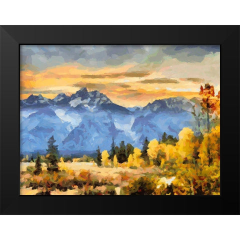 Great National Parks IX Black Modern Wood Framed Art Print by Medeiros, Celito