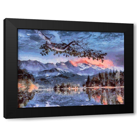 Great National Parks X Black Modern Wood Framed Art Print by Medeiros, Celito