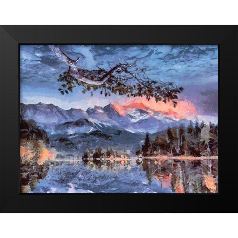 Great National Parks X Black Modern Wood Framed Art Print by Medeiros, Celito