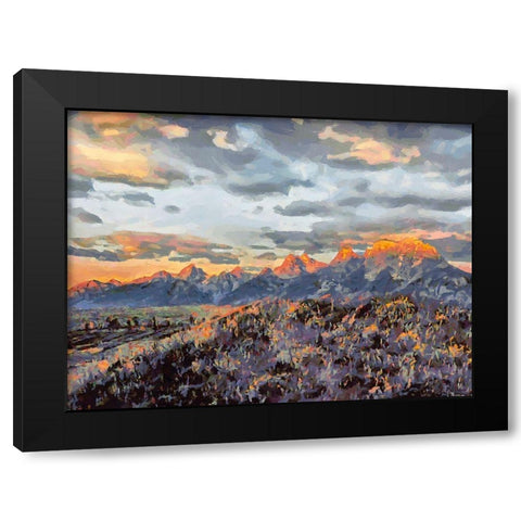 Great National Parks XII Black Modern Wood Framed Art Print by Medeiros, Celito