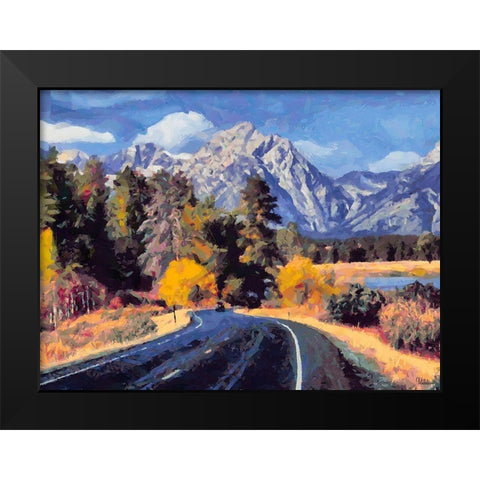 Great National Parks XIX Black Modern Wood Framed Art Print by Medeiros, Celito
