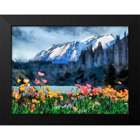 Great National Parks XXII Black Modern Wood Framed Art Print by Medeiros, Celito