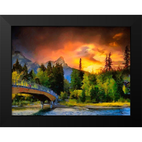 Great National Parks XXIII Black Modern Wood Framed Art Print by Medeiros, Celito