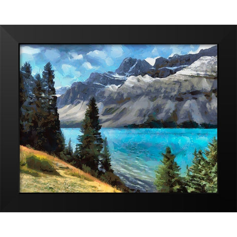 Great National Parks XXX Black Modern Wood Framed Art Print by Medeiros, Celito