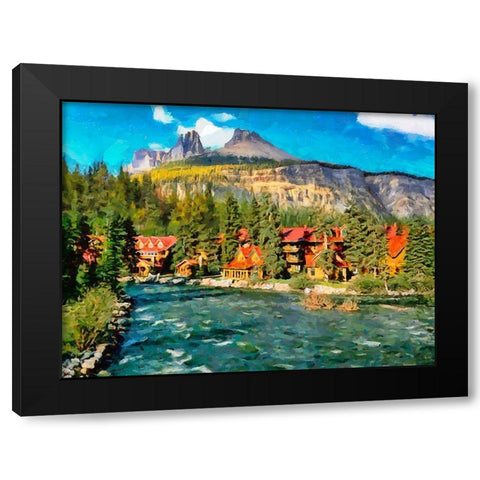 Great National Parks XXXV Black Modern Wood Framed Art Print by Medeiros, Celito