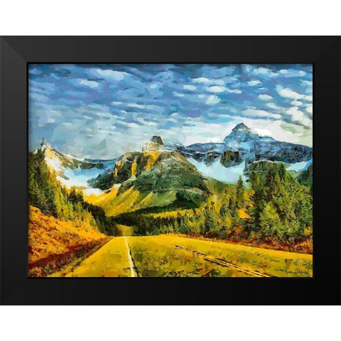 Great National Parks XXXIX Black Modern Wood Framed Art Print by Medeiros, Celito