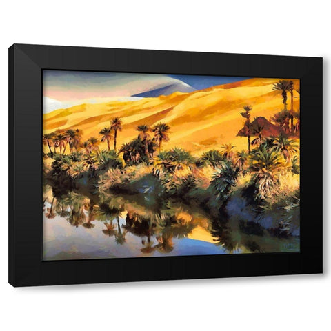 Arabic Landscape VI Black Modern Wood Framed Art Print by Medeiros, Celito