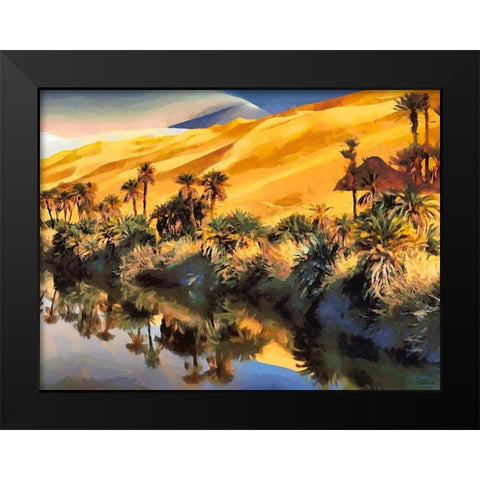 Arabic Landscape VI Black Modern Wood Framed Art Print by Medeiros, Celito