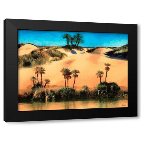 Arabic Landscape VII Black Modern Wood Framed Art Print by Medeiros, Celito