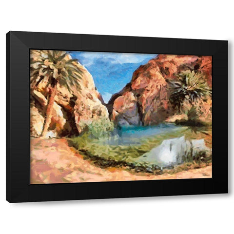 Arabic Landscape VIII Black Modern Wood Framed Art Print by Medeiros, Celito