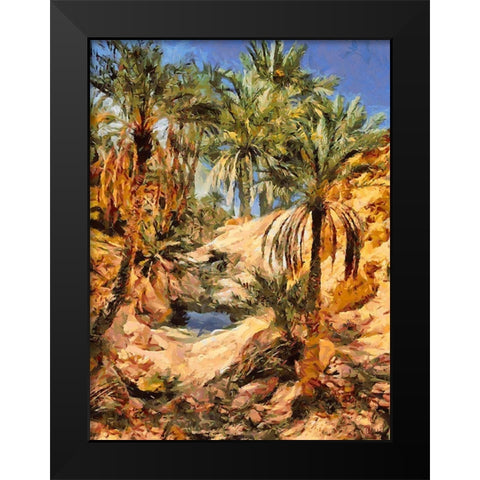 Arabic Landscape X Black Modern Wood Framed Art Print by Medeiros, Celito