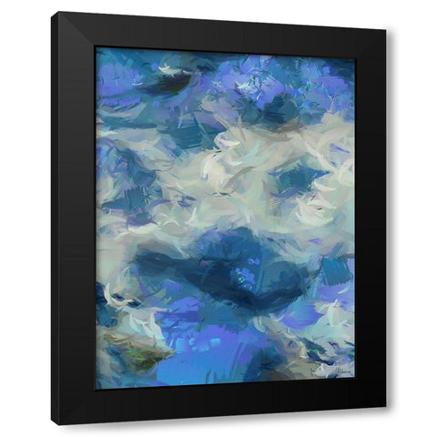 Abstract VI Black Modern Wood Framed Art Print by Medeiros, Celito