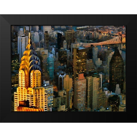 My lovely New York IX Black Modern Wood Framed Art Print by Medeiros, Celito