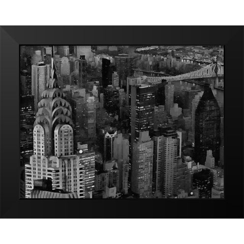 My lovely New York IX Black Modern Wood Framed Art Print by Medeiros, Celito