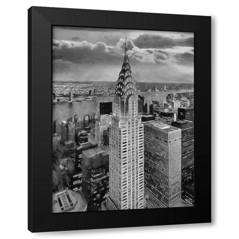 My lovely New York X Black Modern Wood Framed Art Print by Medeiros, Celito