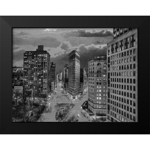 My lovely New York XV Black Modern Wood Framed Art Print by Medeiros, Celito