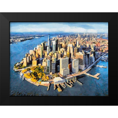 My lovely New York XVIII Black Modern Wood Framed Art Print by Medeiros, Celito
