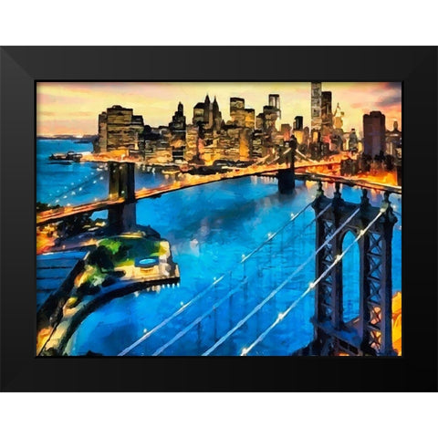 My lovely New York XXVI Black Modern Wood Framed Art Print by Medeiros, Celito