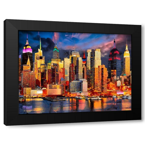 My lovely New York XXVIII Black Modern Wood Framed Art Print by Medeiros, Celito