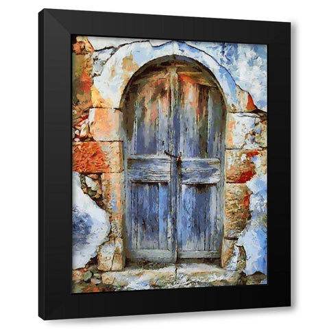 Door Collection II Black Modern Wood Framed Art Print by Medeiros, Celito