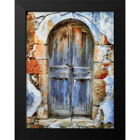 Door Collection II Black Modern Wood Framed Art Print by Medeiros, Celito
