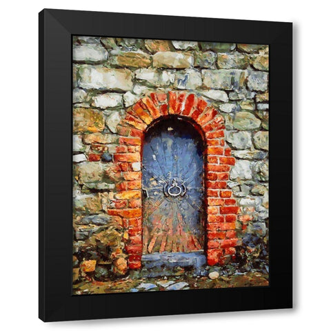 Door Collection VIII Black Modern Wood Framed Art Print with Double Matting by Medeiros, Celito