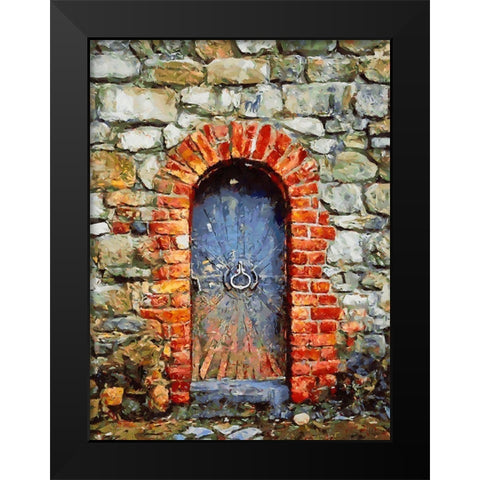Door Collection VIII Black Modern Wood Framed Art Print by Medeiros, Celito
