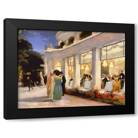 France long time ago V Black Modern Wood Framed Art Print with Double Matting by Medeiros, Celito