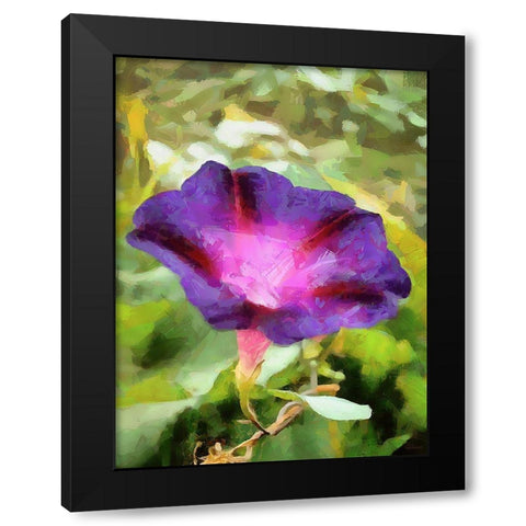 Spring Floral Variations XI Black Modern Wood Framed Art Print with Double Matting by Medeiros, Celito