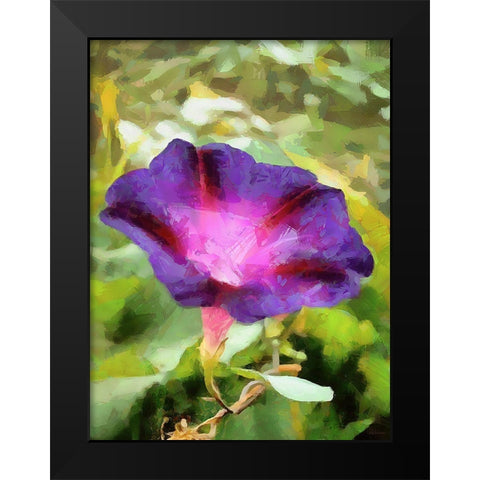 Spring Floral Variations XI Black Modern Wood Framed Art Print by Medeiros, Celito