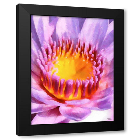 Spring Floral Variations XII Black Modern Wood Framed Art Print with Double Matting by Medeiros, Celito