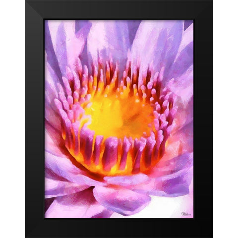 Spring Floral Variations XII Black Modern Wood Framed Art Print by Medeiros, Celito