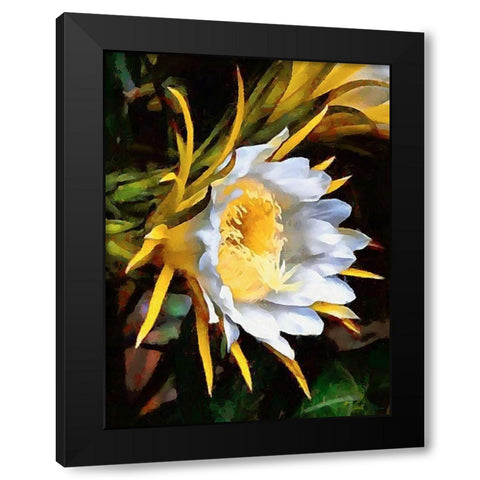 Spring Floral Variations XVIII Black Modern Wood Framed Art Print by Medeiros, Celito