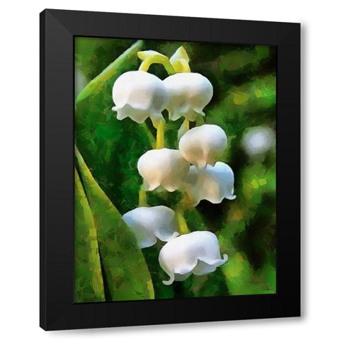 Spring Floral Variations XXXVI Black Modern Wood Framed Art Print with Double Matting by Medeiros, Celito