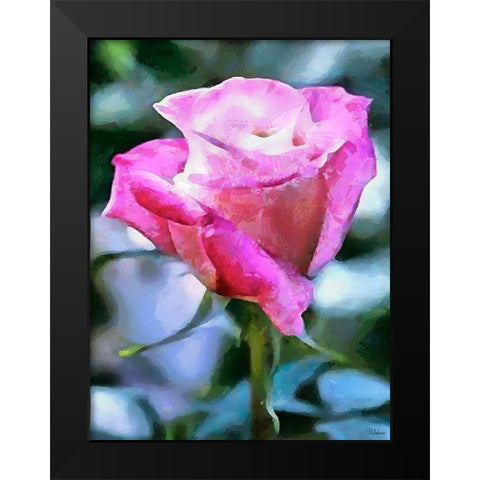 Spring Floral Variations IL Black Modern Wood Framed Art Print by Medeiros, Celito