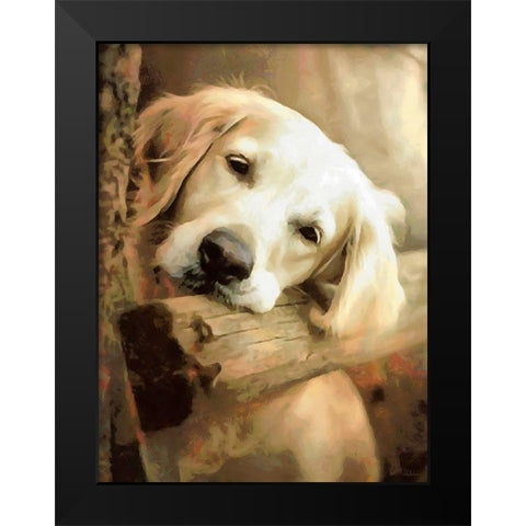 Time for Relax II Black Modern Wood Framed Art Print by Medeiros, Celito